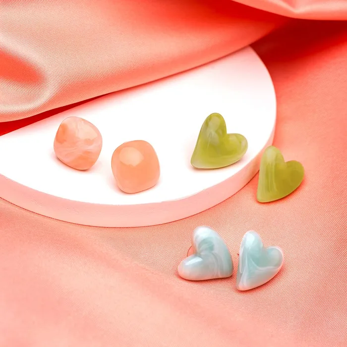 Yellow Chimes Earrings Yellow Chimes Earrings for Women and Girls Stud Earrings for Women and Girls Earrings Combo of 3 Multicolour Earrings for Girls Birthday Gifts for Women Anniversary Gift For Wife