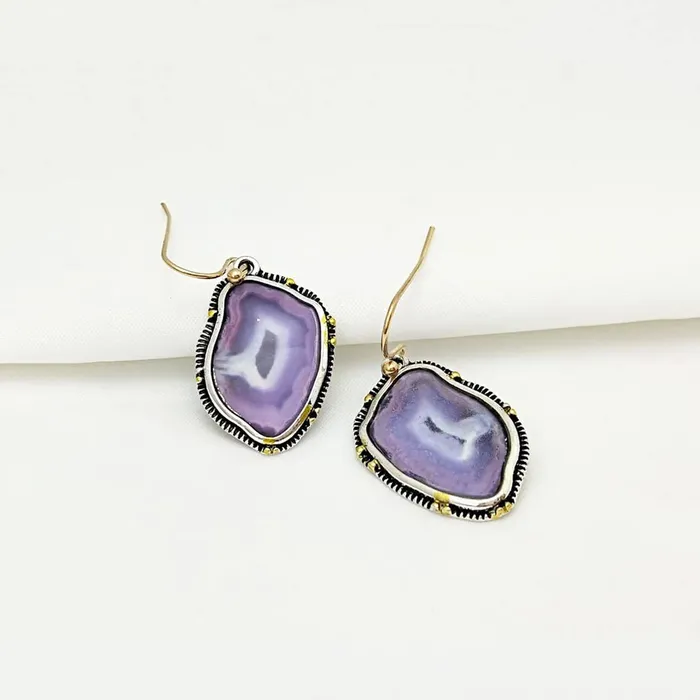 Yellow Chimes Earrings Yellow Chimes Earrings For Women SilverToned Purple Stone Studded Clip On Drop Earrings For Women and Girls
