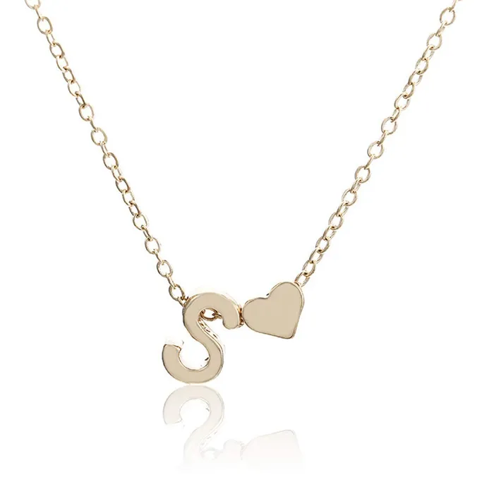 Yellow Chimes Earrings Yellow Chimes Elegant and Beautiful Simple Heart Shaped Alphabet Letter S Love Proposal Gold Plated Chain Necklace Foe Women and Girls Yellow Chimes Earrings Yellow Chimes Elegant and Beautiful Simple Heart Shaped Alphabet Letter S Love Proposal Gold Plated Chain Necklace Foe Women and Girls