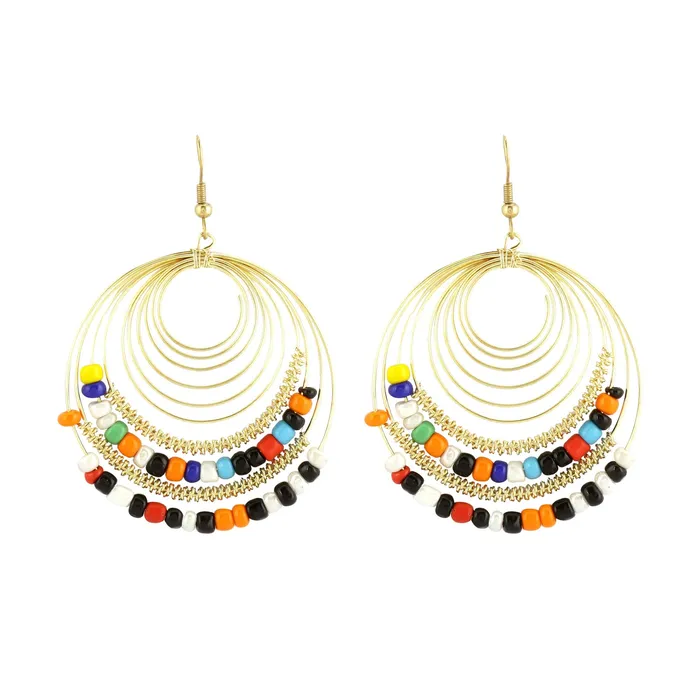 Yellow Chimes Earrings Yellow Chimes Elegant Multicolor Beads Gold Plated Drop Earrings For Women and Girls Yellow Chimes Earrings Yellow Chimes Elegant Multicolor Beads Gold Plated Drop Earrings For Women and Girls