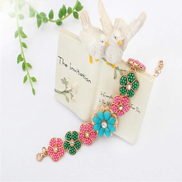 Yellow Chimes Earrings Yellow Chimes Floral Designer Multicolor Stones Bracelet for Women and Girls