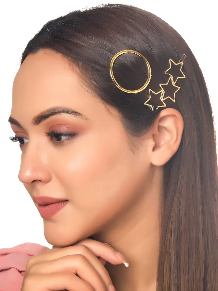 Yellow Chimes Earrings Yellow Chimes Hair Clips for Women Girls Hair Accessories for Women Golden Hair Clip 12 Pcs Hair Clips for Girls Clips Hair Pins for Women and Girls Gift For Women Girls