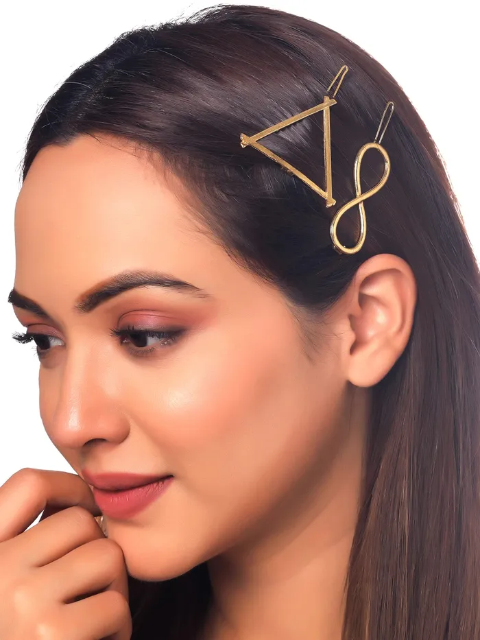 Yellow Chimes Earrings Yellow Chimes Hair Clips for Women Girls Hair Accessories for Women Golden Hair Clip 12 Pcs Hair Clips for Girls Clips Hair Pins for Women and Girls Gift For Women Girls