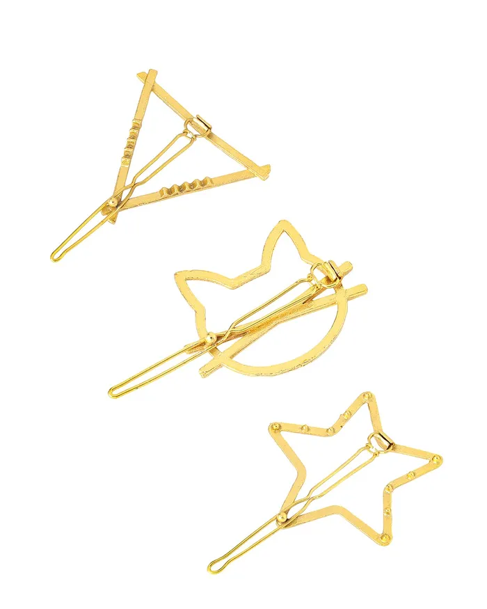 Yellow Chimes Earrings Yellow Chimes Hair Clips for Women Girls Hair Accessories for Women Golden Hair Clip 12 Pcs Hair Clips for Girls Clips Hair Pins for Women and Girls Gift For Women Girls