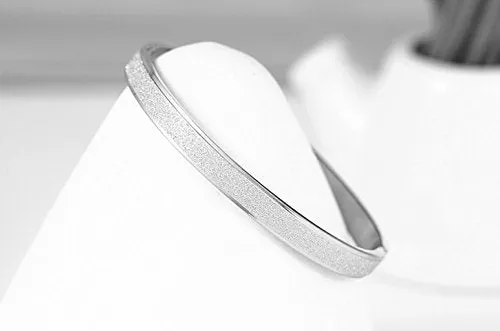 Yellow Chimes Earrings Yellow Chimes Moxie Collection Dazzling Stardust Sterling Silver Bangle Bracelet for Women and Girls
