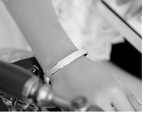 Yellow Chimes Earrings Yellow Chimes Moxie Collection Dazzling Stardust Sterling Silver Bangle Bracelet for Women and Girls
