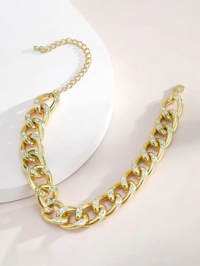 Yellow Chimes Earrings Yellow Chimes Necklace for Women and Girls Choker Chain Necklace for Women Golden Cuban Link Chain Choker Necklace for Girls Birthday Gift for girls and women Anniversary Gift for Wife