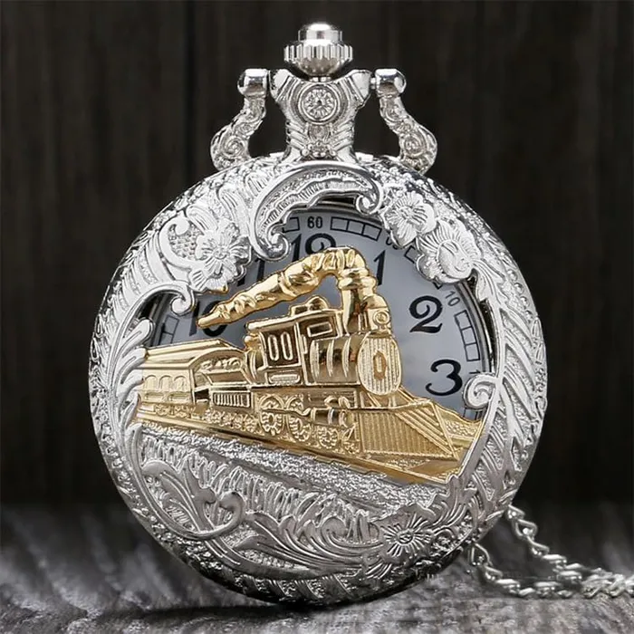 Yellow Chimes Earrings Yellow Chimes Pendant for Men and Boys Silver Men Pendant Pocket Watch Pendant with Chain Dual Purpose Stainless Steel Clock for Men Birthday Gift for Boys Men Anniversary Gift for Husband