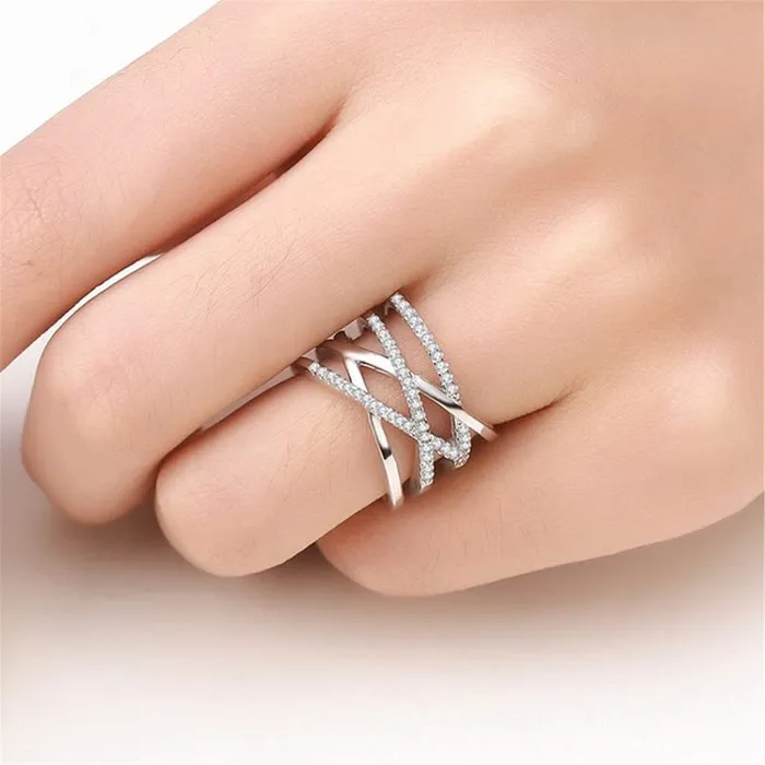 Yellow Chimes Earrings Yellow Chimes Rings for Women and Girls Silver Ring Adjustable Crystal Rings Silver Toned Finger Ring for Women Birthday Gift For girls and women Anniversary Gift for Wife