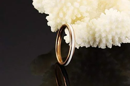 Yellow Chimes Earrings Yellow Chimes Rings for Women Western Style White Enamel Stainless Steel Never Fading Band Ring for Women Girls