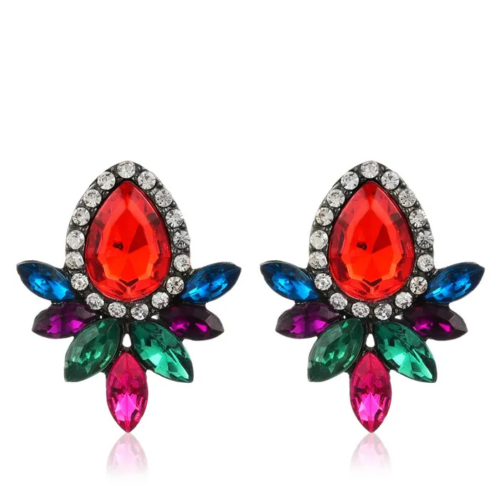 Yellow Chimes Earrings Yellow Chimes Sparkling Leafs Multicolor Stud Earring for Women Girls Yellow Chimes Earrings Yellow Chimes Sparkling Leafs Multicolor Stud Earring for Women Girls