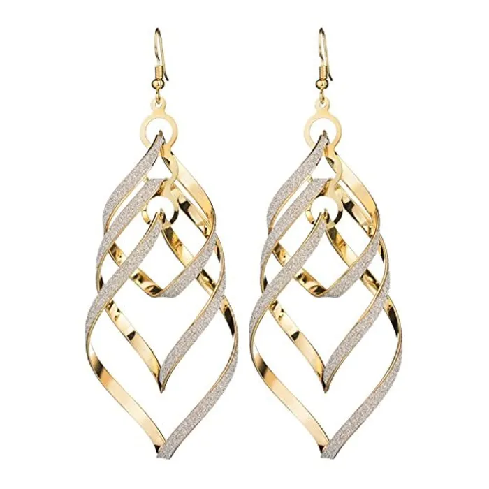 Yellow Chimes Earrings Yellow Chimes Textured Sprial Stylish Danglers Earrings for Women and Girls Yellow Chimes Earrings Yellow Chimes Textured Sprial Stylish Danglers Earrings for Women and Girls
