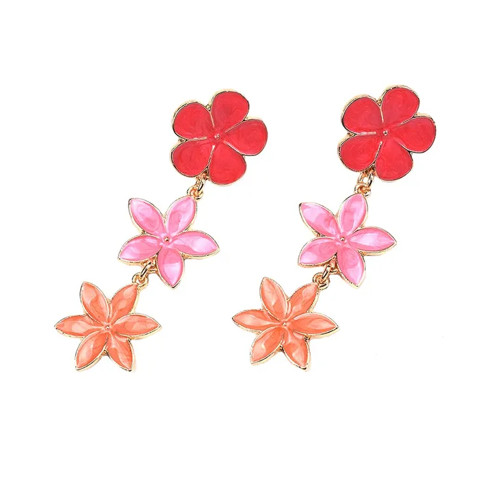 Yellow Chimes Floral Earrings for Women Gold Plated Multicolour Floral Long Drop Earrings for Women and Girls Yellow Chimes Bracelets