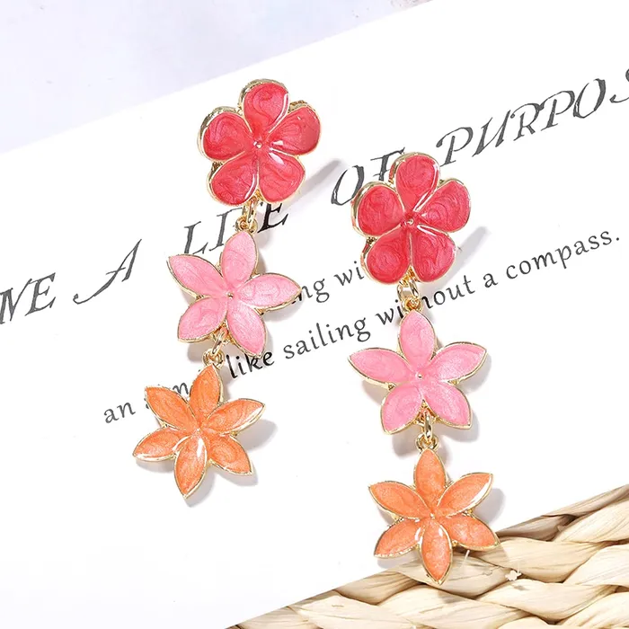 Yellow Chimes Floral Earrings for Women Gold Plated Multicolour Floral Long Drop Earrings for Women and Girls Yellow Chimes Bracelets