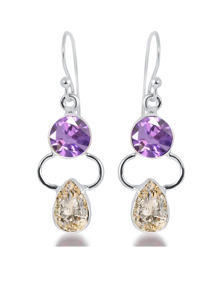 Yellow Chimes Gemstone Amethyst quartz Yellow Sapphire 925 Sterling Silver Hallmark and Certified Purity Drop Earrings for Women and Girls Yellow Chimes Bracelets Yellow Chimes Gemstone Amethyst quartz Yellow Sapphire 925 Sterling Silver Hallmark and Certified Purity Drop Earrings for Women and Girls Yellow Chimes Bracelets