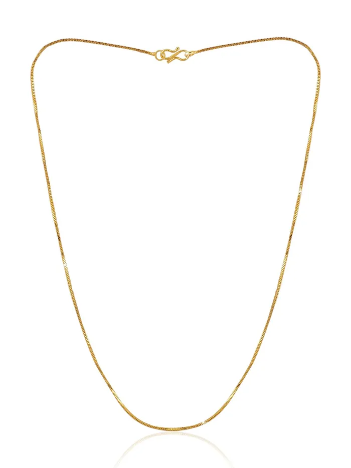 Yellow Chimes GoldPlated Latest Fashion Stylish And Trendy Design Smooth Finish Classic Neck Chain for Men and Boys Yellow Chimes Rings