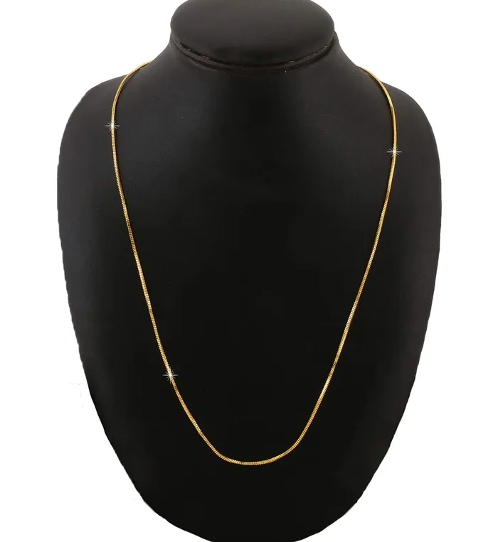 Yellow Chimes GoldPlated Latest Fashion Stylish And Trendy Design Smooth Finish Classic Neck Chain for Men and Boys Yellow Chimes Rings