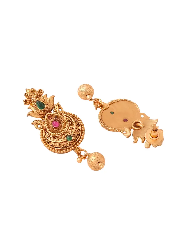 Yellow Chimes Jewellery Set For Women Golden Necklace Set for Women Traditional Long Gold Plated Jewellery Set for Girls Birthday Gift for Girls Women Anniversary Gift for Wife Yellow Chimes Bracelets