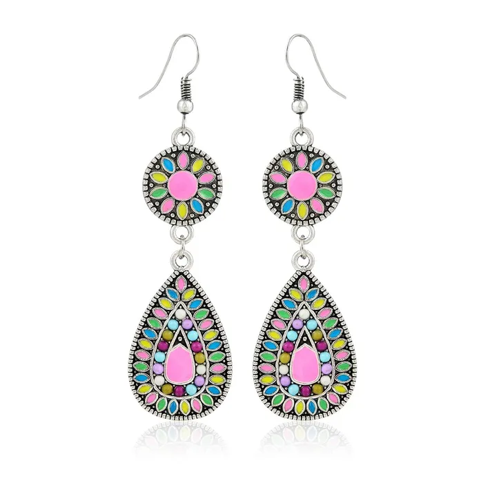 Yellow Chimes Modern Art Alloy Enamel Dangle Earring for Women Girls Yellow Chimes Necklaces Yellow Chimes Modern Art Alloy Enamel Dangle Earring for Women Girls Yellow Chimes Necklaces