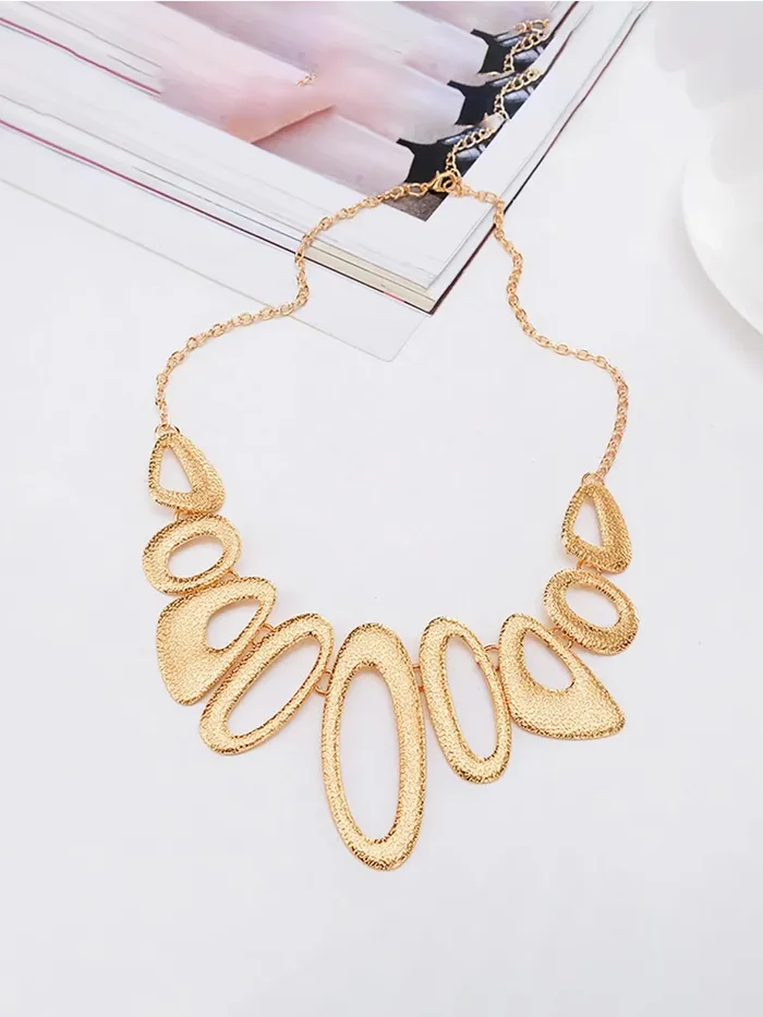 Yellow Chimes Necklace for Women and Girls Fashion Golden Necklace for Women Western Gold Plated Statement Style Necklace Birthday Gift for Girls Women Anniversary Gift for Wife Yellow Chimes Bracelets