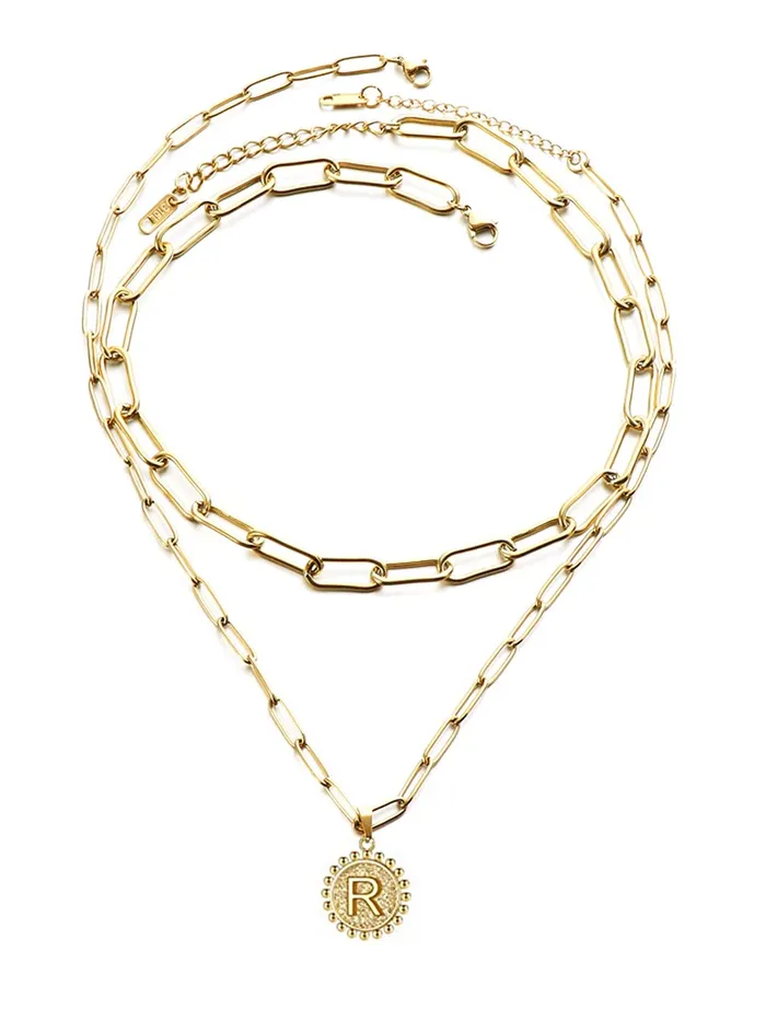 Yellow Chimes Necklace for Women Gold plated Multilayered Pendent with Charm inter linked chain Pendant Necklace for Women And Girls PD 4 Yellow Chimes Necklaces