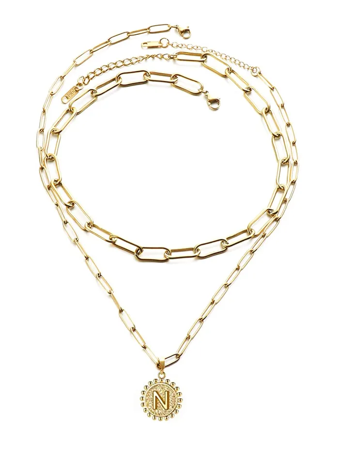 Yellow Chimes Necklace for Women Gold plated Multilayered Pendent with Charm inter linked chain Pendant Necklace for Women And Girls PD 4 Yellow Chimes Necklaces