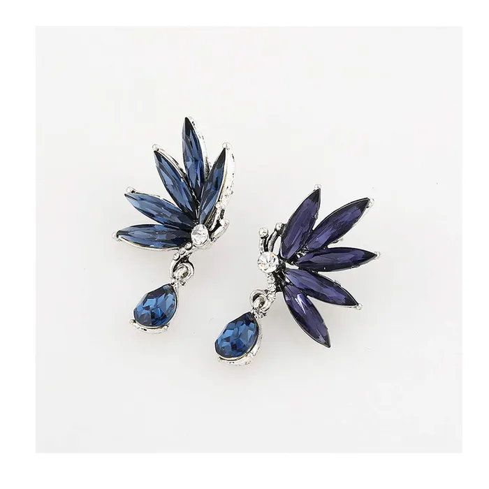 Yellow Chimes Necklaces Yellow Chimes Angels Wings Blue Drop Earring for Women Girls