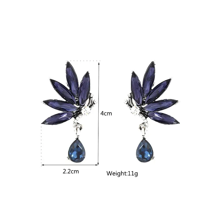 Yellow Chimes Necklaces Yellow Chimes Angels Wings Blue Drop Earring for Women Girls