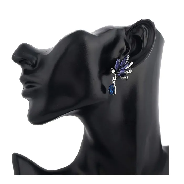 Yellow Chimes Necklaces Yellow Chimes Angels Wings Blue Drop Earring for Women Girls