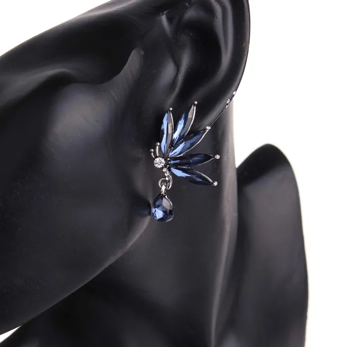 Yellow Chimes Necklaces Yellow Chimes Angels Wings Blue Drop Earring for Women Girls