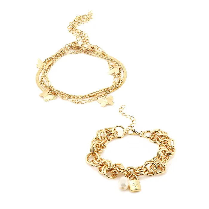 Yellow Chimes Necklaces Yellow Chimes Bracelet for Women and Girls Golden Charm Bracelets for Women 4 Pcs Combo Gold Plated Butterfly Hanging Charm Bracelet for Girls Birthday Gift for Girls Women Yellow Chimes Necklaces Yellow Chimes Bracelet for Women and Girls Golden Charm Bracelets for Women 4 Pcs Combo Gold Plated Butterfly Hanging Charm Bracelet for Girls Birthday Gift for Girls Women