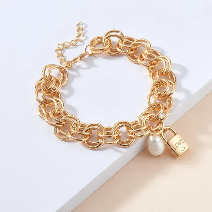 Yellow Chimes Necklaces Yellow Chimes Bracelet for Women and Girls Golden Charm Bracelets for Women 4 Pcs Combo Gold Plated Butterfly Hanging Charm Bracelet for Girls Birthday Gift for Girls Women