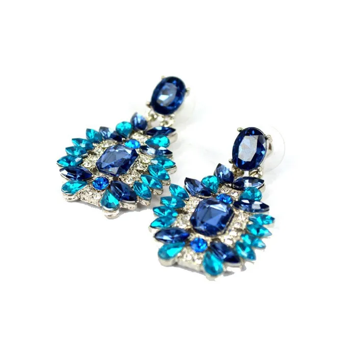 Yellow Chimes Necklaces Yellow Chimes Designer Fashion Blue Drop Earring for Women Girls