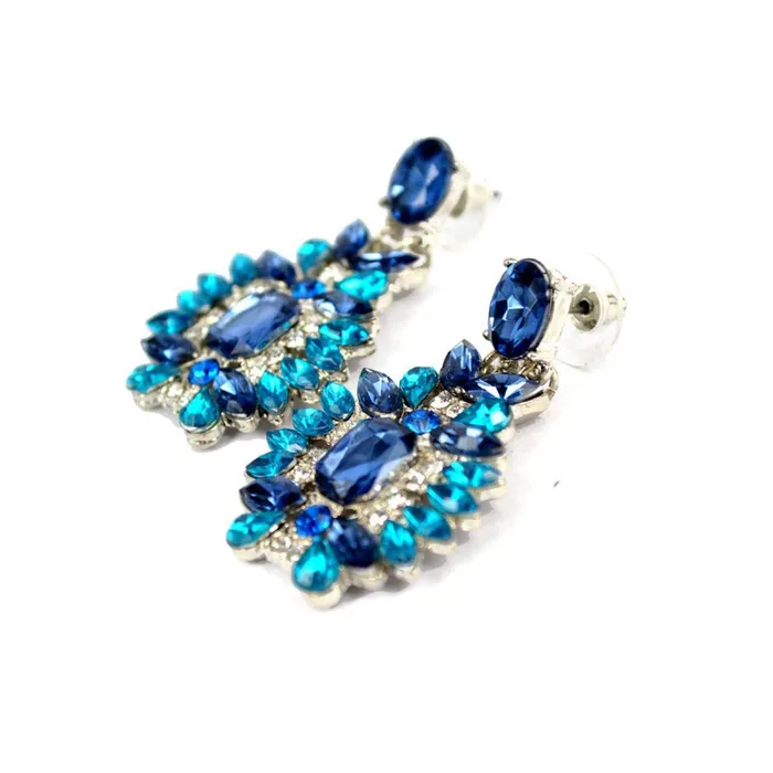 Yellow Chimes Necklaces Yellow Chimes Designer Fashion Blue Drop Earring for Women Girls