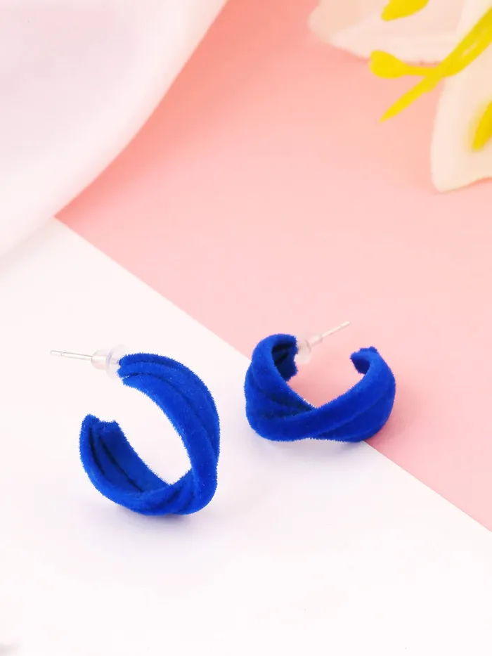 Yellow Chimes Necklaces Yellow Chimes Earrings for Women and Girls Hoop Earrings for Girls Blue Color Hoop Earrings Birthday Gift for girls and women Anniversary Gift for Wife