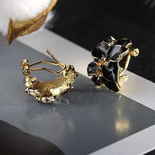 Yellow Chimes Necklaces Yellow Chimes Earrings for Women and Girls I Fashion Stud Earrings Combo of 2 Pairs GoldPlated Leaf Shaped Clip On Studs I Birthday Gift for Girls and Women Anniversary Gift for Wife