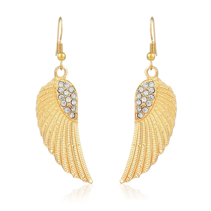 Yellow Chimes Necklaces Yellow Chimes Golden Feathers Drop Earring for Women Girls Yellow Chimes Necklaces Yellow Chimes Golden Feathers Drop Earring for Women Girls