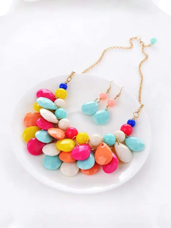 Yellow Chimes Necklaces Yellow Chimes Jewellery Set for Women and Girls Pearl Necklace Set for Women Gold Plated Choker Necklace Set Birthday Gift for girls and women Anniversary Gift for Wife