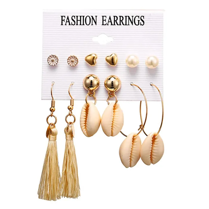 Yellow Chimes Necklaces Yellow Chimes Latest Fashion Gold Plated Geometric Design Dangle Earrings for Women and Girls Design 9