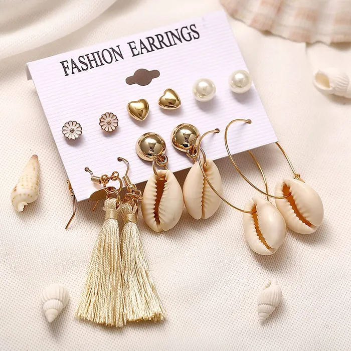 Yellow Chimes Necklaces Yellow Chimes Latest Fashion Gold Plated Geometric Design Dangle Earrings for Women and Girls Design 9