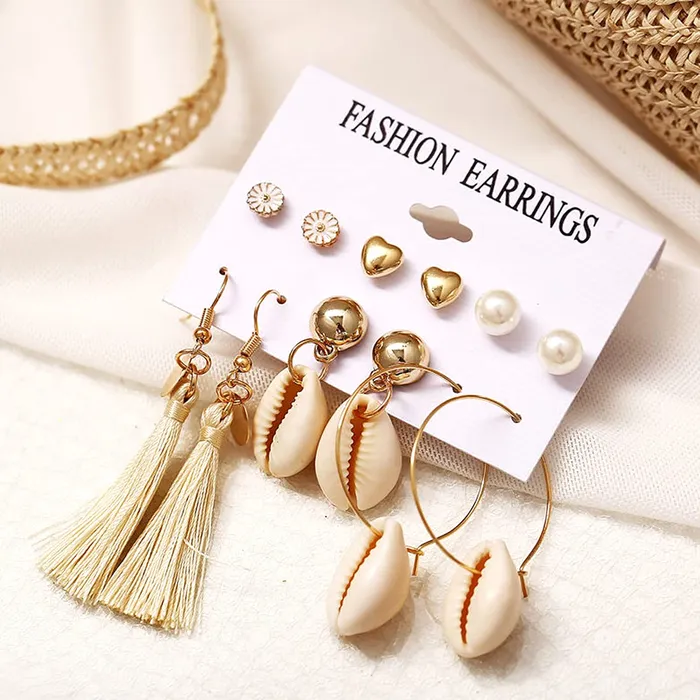 Yellow Chimes Necklaces Yellow Chimes Latest Fashion Gold Plated Geometric Design Dangle Earrings for Women and Girls Design 9
