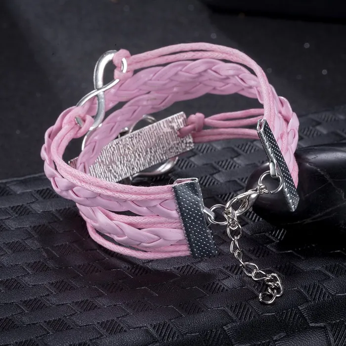Yellow Chimes Necklaces Yellow Chimes Moxie Collection One Direction Heart Theme Casual Leather Wrap Bracelet for Girls and Woman