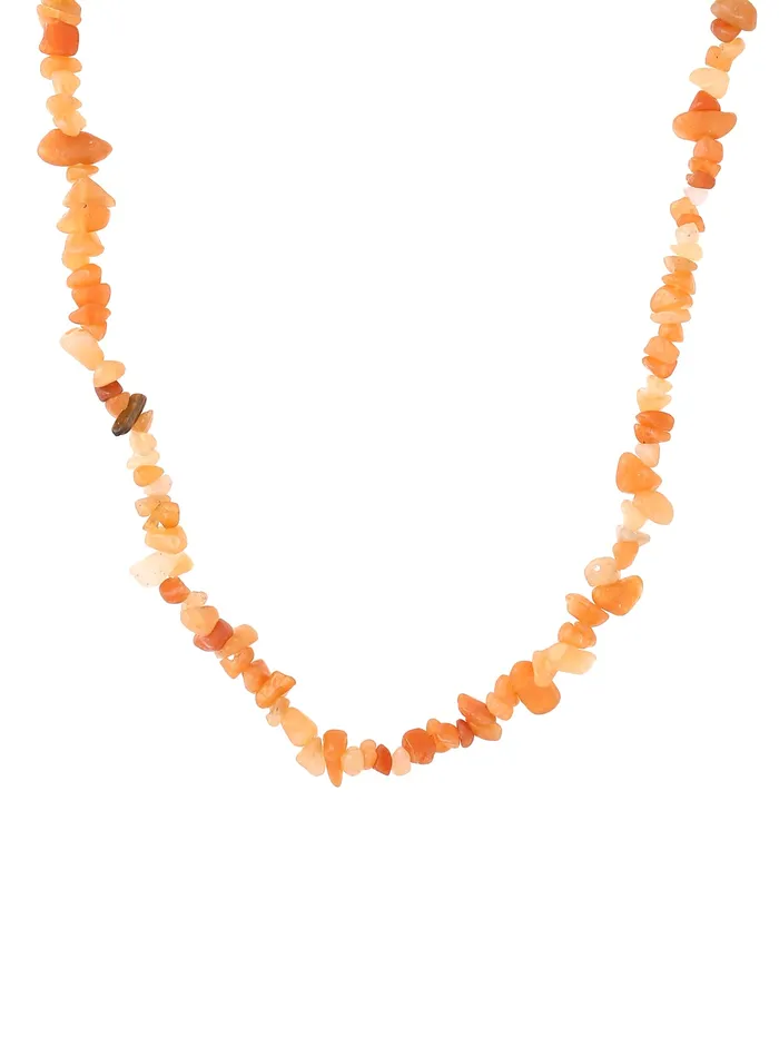 Yellow Chimes Necklaces Yellow Chimes Necklace for Women and Girls Fashion Choker Necklace for Women Carnelian Stone Pearl Choker Necklace for Girls Birthday Gift for Girls and women Design 7