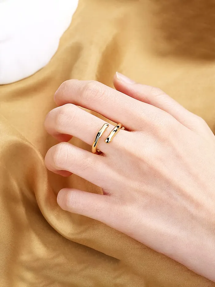 Yellow Chimes Necklaces Yellow Chimes Rings for Women Girls Solid Ring for Girls Solid Gold Tone Adjustable Finger Ring for WomenBirthday Gift For girls women Anniversary Gift for Wife