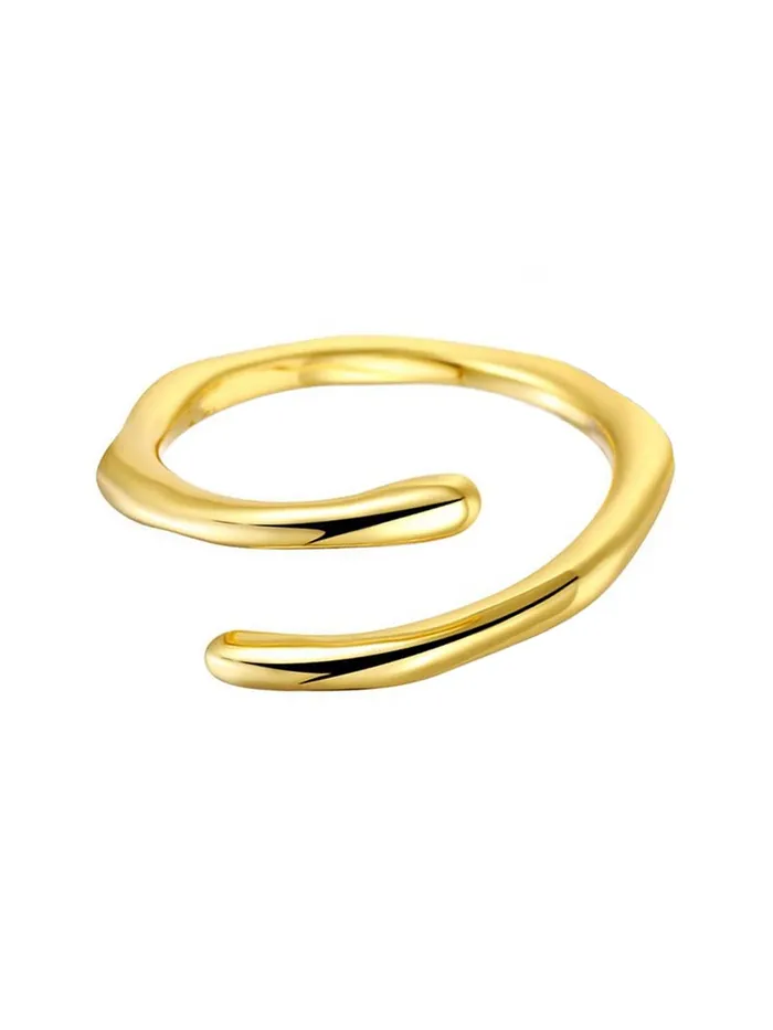 Yellow Chimes Necklaces Yellow Chimes Rings for Women Girls Solid Ring for Girls Solid Gold Tone Adjustable Finger Ring for WomenBirthday Gift For girls women Anniversary Gift for Wife
