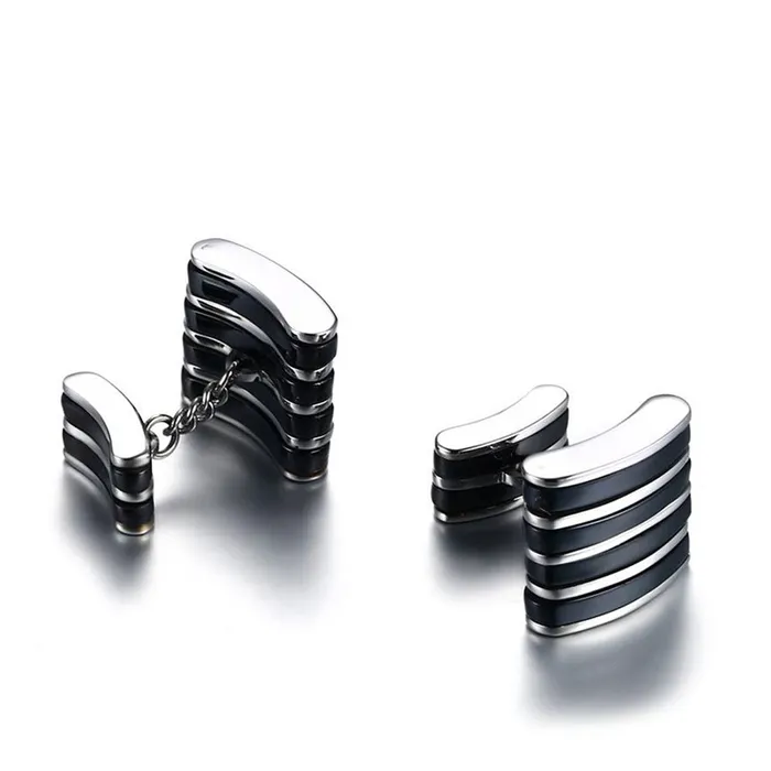 Yellow Chimes Necklaces Yellow Chimes Sober Stainless Steel Cufflinks for Men and Boys
