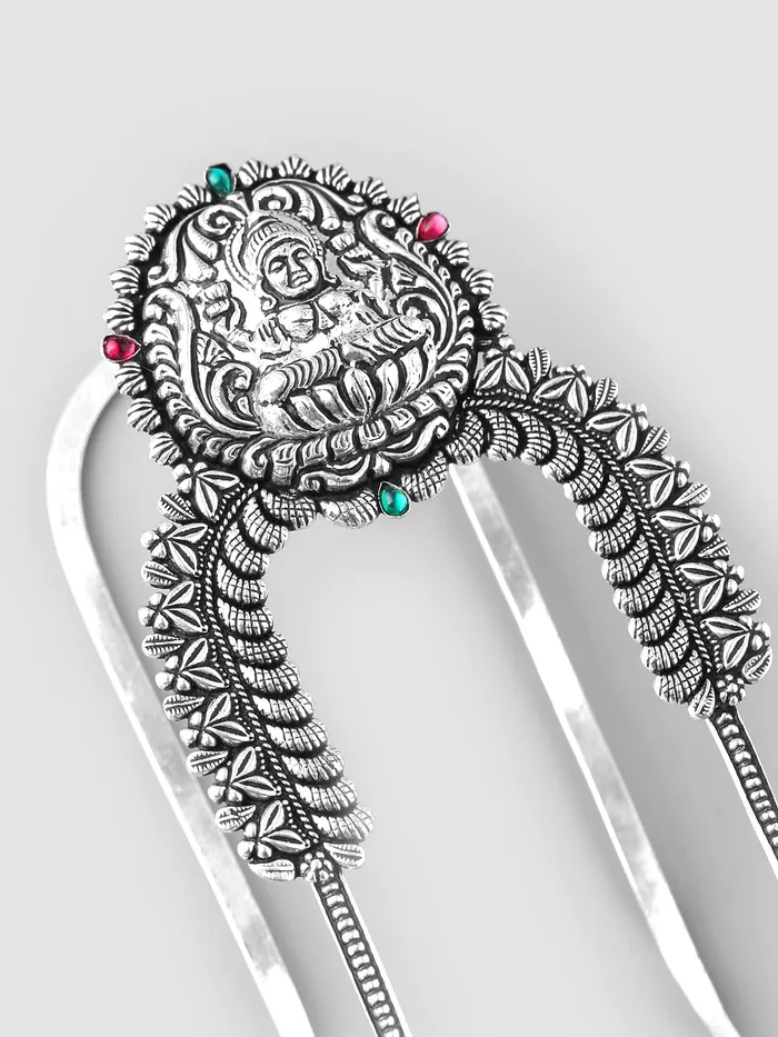 Yellow Chimes Oxidised Bajubandh for Women Silver Oxidised Armlets Authentic Kolhapuri Worked Bajubandh for Women and Girls Yellow Chimes Earrings
