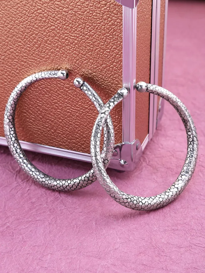 Yellow Chimes Oxidised Silver Anklets for Women Classic Silver Oxidised Anklets Antique Design Traditional Kada Anklet for Women and Girls Yellow Chimes Bracelets