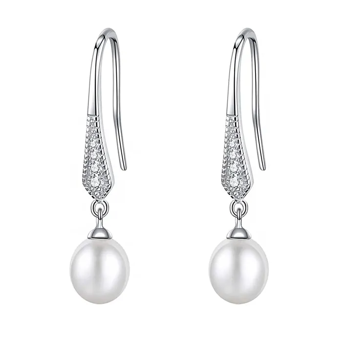 Yellow Chimes Raajsi by Yellow Chimes 925 Sterling Silver Drop Earrings for Women Girls Pure Silver Drop Earrings Birthday Gift for Girls Women With Certificate of Authenticity and 925 Stamp Earrings