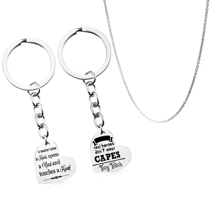 Yellow Chimes Real Heroes Dont Wear Capes They Teach Combo Heart Keychain Pendant with ChainGift for TeachersTeachers Day GiftTeachers Birthday Gift Yellow Chimes Earrings Yellow Chimes Real Heroes Dont Wear Capes They Teach Combo Heart Keychain Pendant with ChainGift for TeachersTeachers Day GiftTeachers Birthday Gift Yellow Chimes Earrings